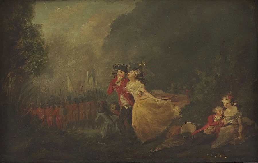 Scena romantica - attribuito